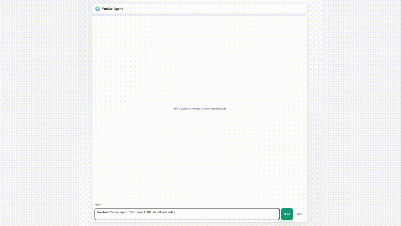 Web demo showing tool evolution process